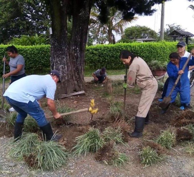 Jardines y espacios comunes · JAC Vereda La Pola